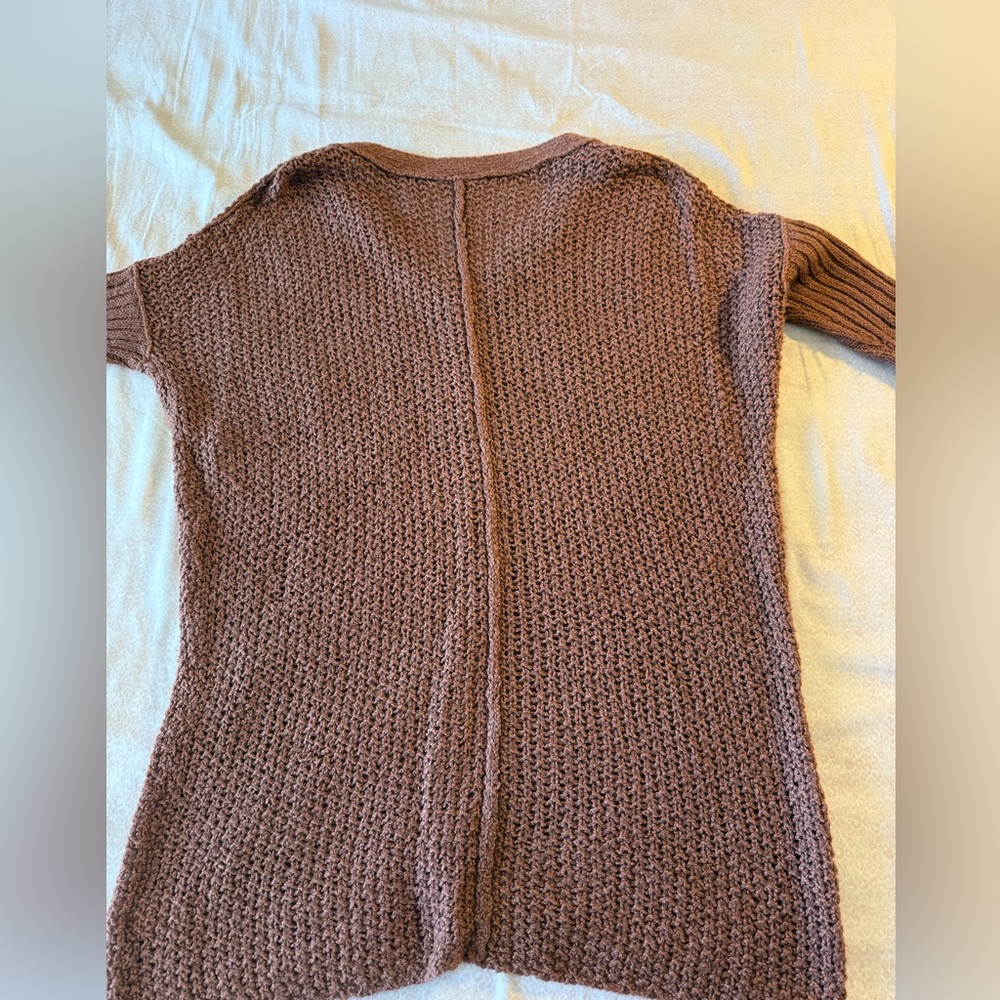 Free People Textured Brown Sweater - Picture 6 of 8